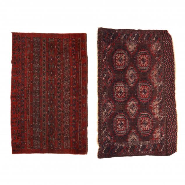 TWO TURKOMAN BAG FACES (CHUVAL)