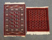 TWO TURKOMAN RUGS, LARGER: 3 F