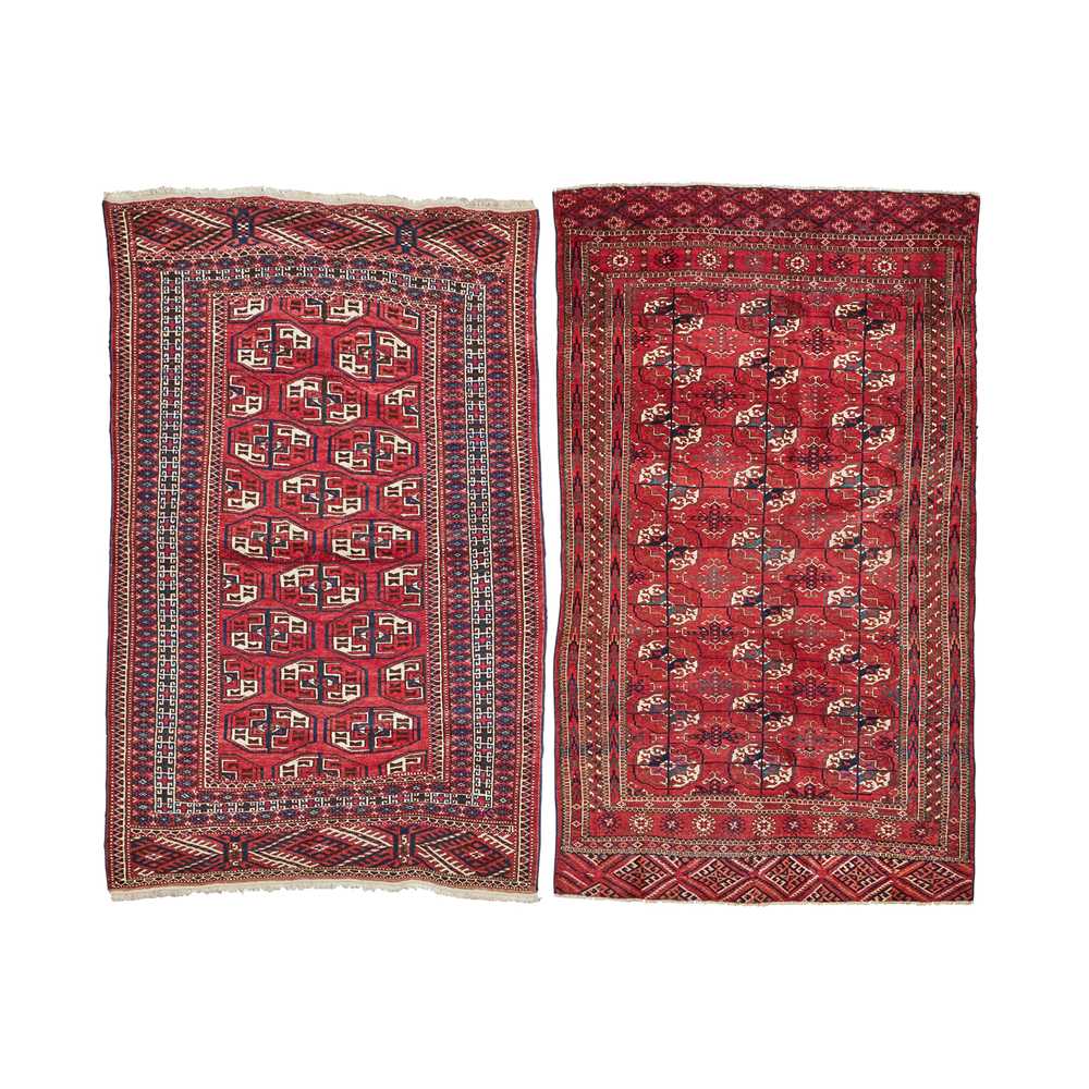 TWO TURKOMAN RUGS TURKMENISTAN,