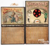 TWO UNCLE SAM'S SPELLING BOARD