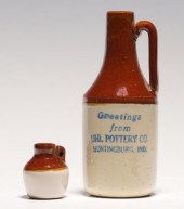 TWO UNDATED UHL POTTERY STONEW