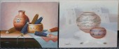 TWO UNFRAMED AMERICAN INDIAN T