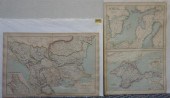 TWO UNFRAMED COLOR ENGRAVED MA
