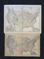 TWO UNFRAMED MAPS OF THE UNITE