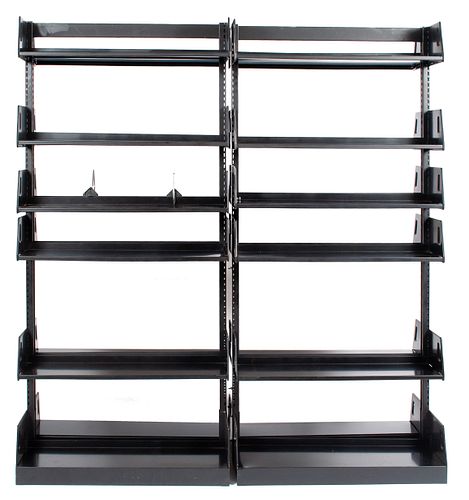 TWO-UNIT MCM BOOKSHELF BELONGING TO