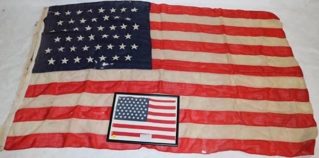 TWO UNITED STATES FLAGS. TO