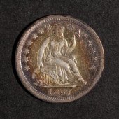 Two United States seated Liber