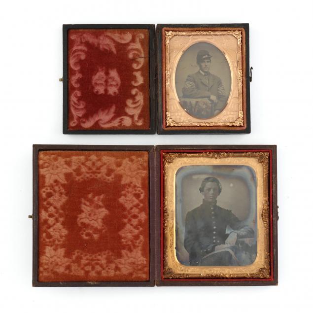 TWO UNKNOWN AMBROTYPES OF CIVIL WAR
