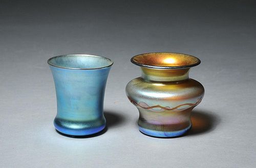 TWO UNSIGNED PIECES OF STEUBEN