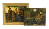TWO UNSIGNED19TH C. EUROPEAN O