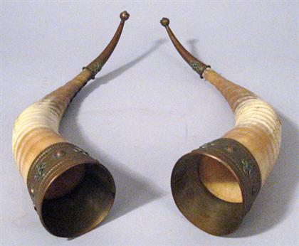 Two Unusual gilt copper mounted