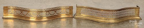 TWO UNUSUAL SMALL SIZE BRASS FIRE