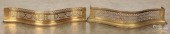 TWO UNUSUAL SMALL SIZE BRASS F