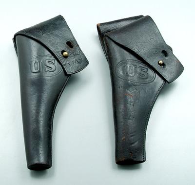 Two U.S. military flap holsters:
