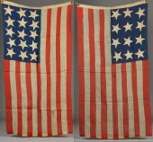Two U.S. Navy Flags Mid 19th c