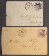 TWO U.S. STAMPED COVERS, ISSUE