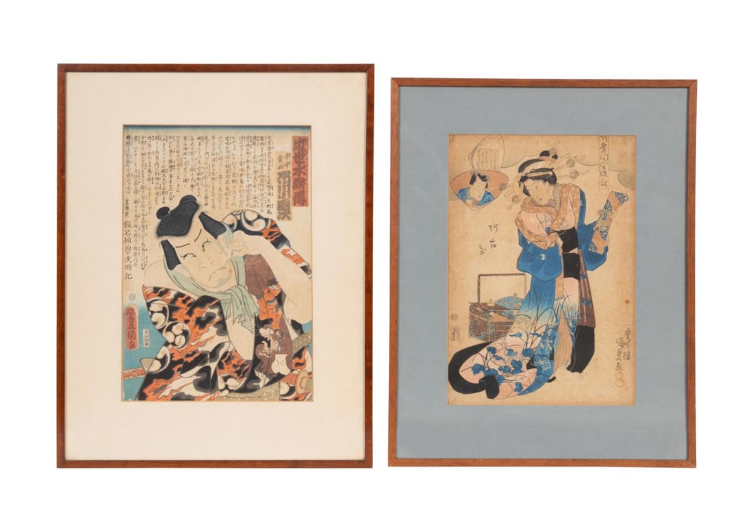 TWO UTAGAWA KUNISADA FIGURAL