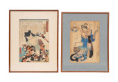 TWO UTAGAWA KUNISADA FIGURAL W