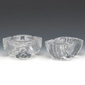 TWO VAL ST. LAMBERT ASHTRAYS 3