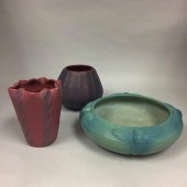 TWO VAN BRIGGLE ART POTTERY VA