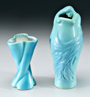 Two Van Briggle pottery vases: