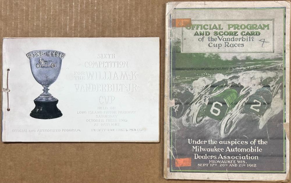 TWO VANDERBILT CUP RACE PROGRAMS