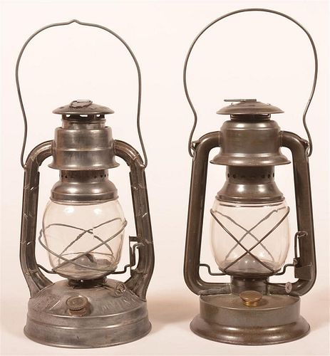 TWO VARIOUS RAILROAD LANTERNS.Two