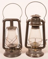 TWO VARIOUS RAILROAD LANTERNS.