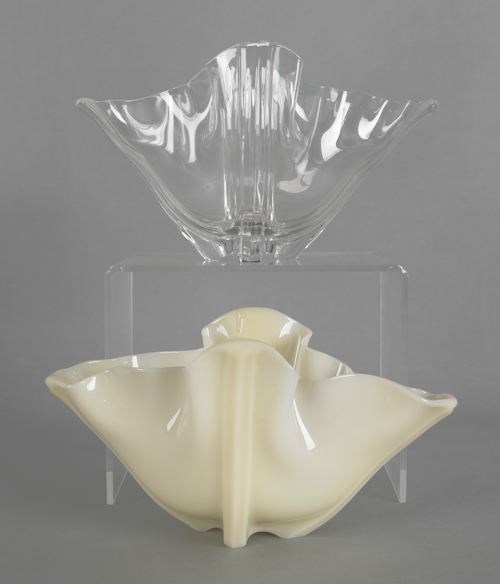 Two vases one signed on base