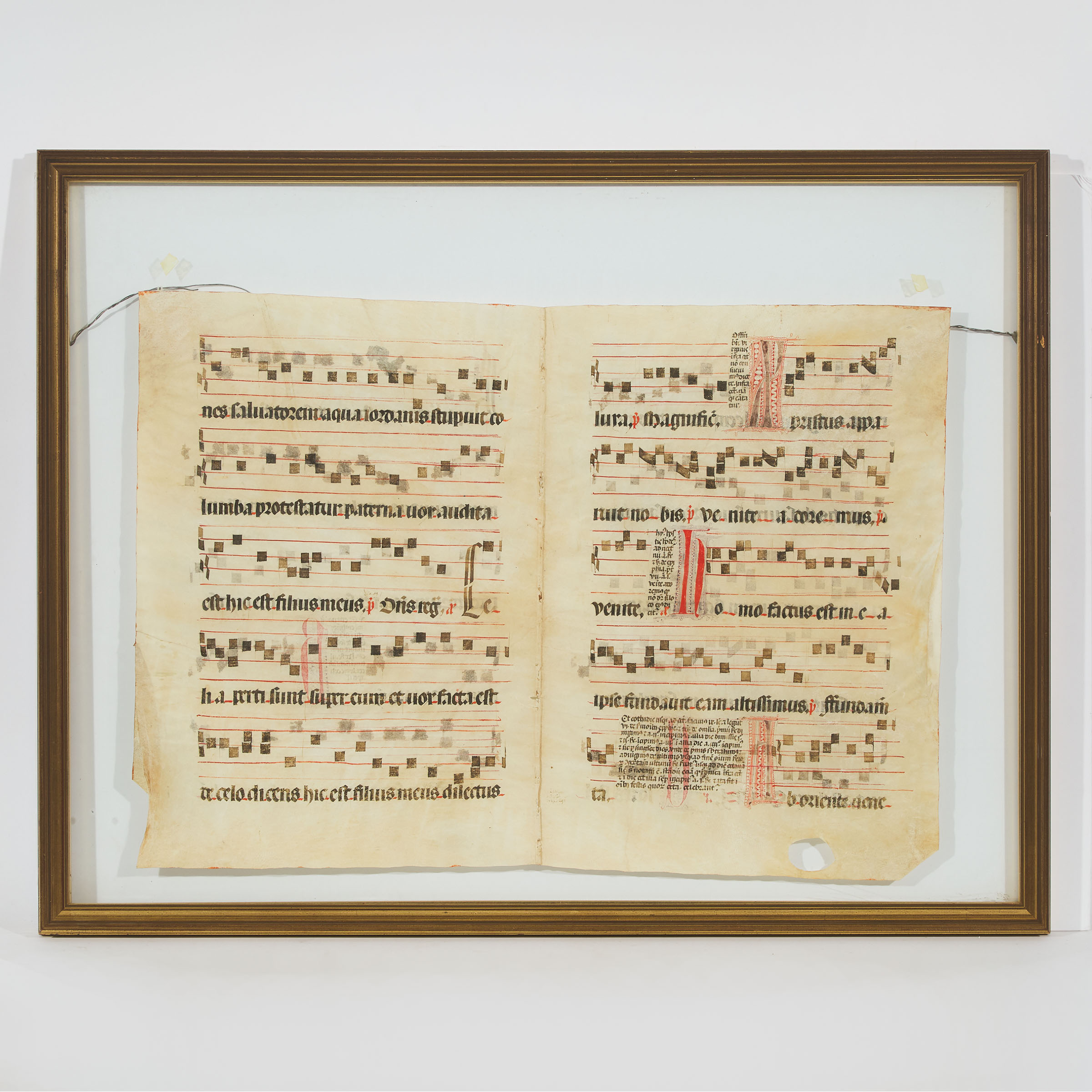 Two  Vellum Bifolium Manuscript