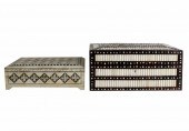 TWO VENEERED BOXESeach with hi