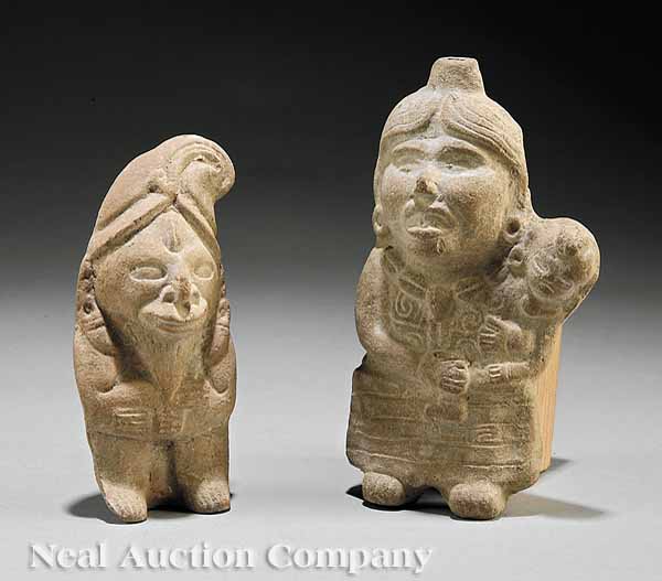 Two Veracruz Figural Form Pottery