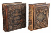 Two very large Bibles in Germa