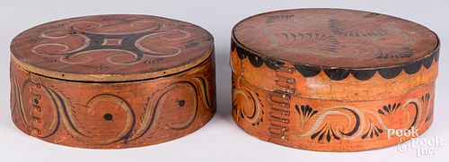 TWO VIBRANT SCANDINAVIAN PAINTED