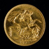 Two Victoria Sovereigns - 1887