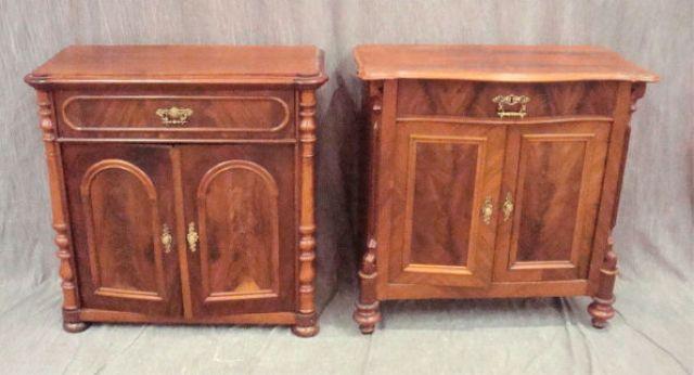 Two Victorian 2 Door Cabinets. From