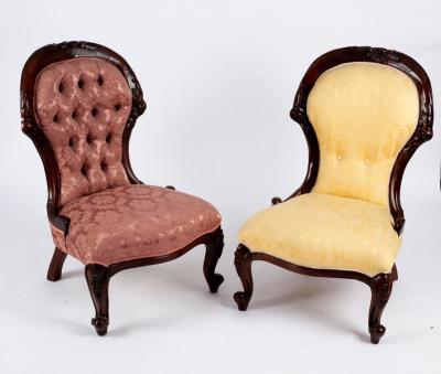 Two Victorian balloon back