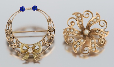 Two Victorian Brooches