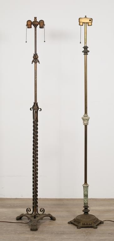 TWO VICTORIAN FLOOR LAMPSTwo