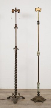 TWO VICTORIAN FLOOR LAMPSTwo V