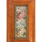Two Victorian Floral Needlewor