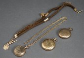 TWO VICTORIAN GOLD-FILLED AND