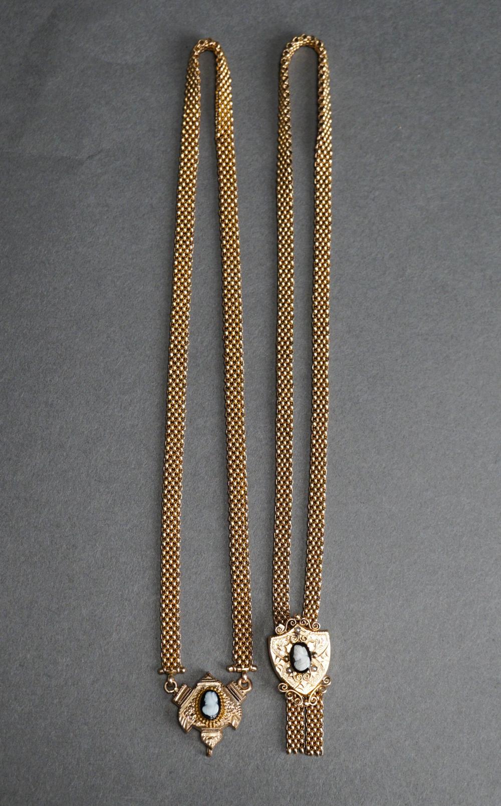 TWO VICTORIAN GOLD-FILLED AND