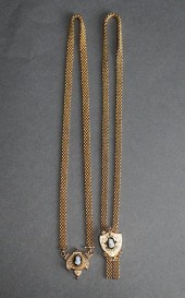 TWO VICTORIAN GOLD-FILLED AND