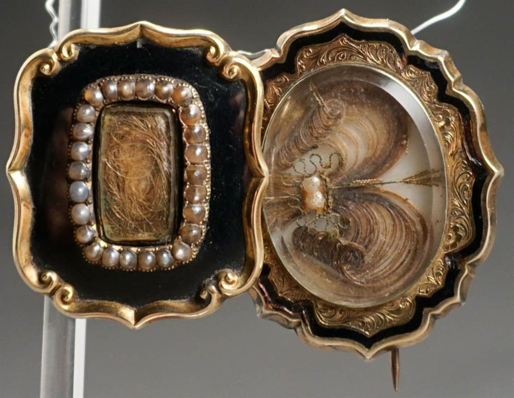 TWO VICTORIAN GOLD FILLED