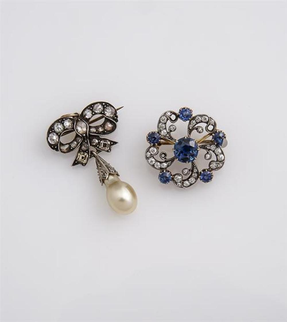TWO VICTORIAN GOLD, SILVER AND
