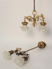 TWO VICTORIAN HANGING LIGHTSTw