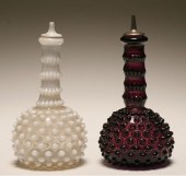Two Victorian hobnail barber/h