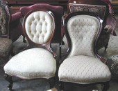Two Victorian Mahogany Chairs,