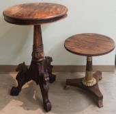 TWO VICTORIAN MAHOGANY TRIFID